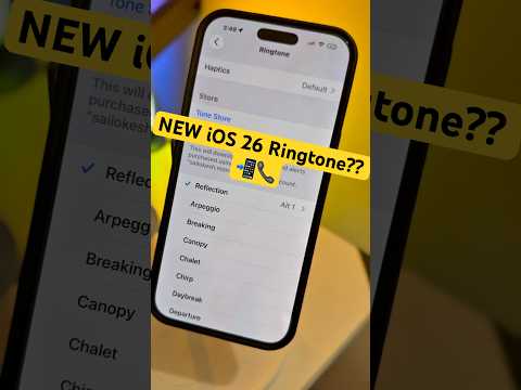 NEW iOS 26 Ringtone?? 📲📞 #iphone #ios #apple #tech