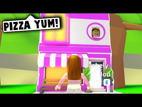 Buying The New Pizza Shop Roblox Adopt Me Roblox Roleplay - ashleytheunicorn roblox merch