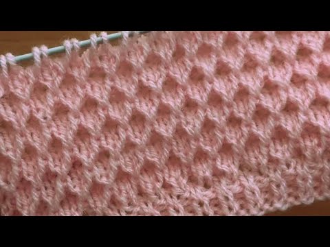 Easy and beautiful knitting pattern/knitting design with just one loop