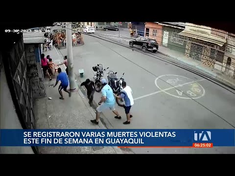 Este fin de semana se registraron varias muertes violentas en Guayaquil