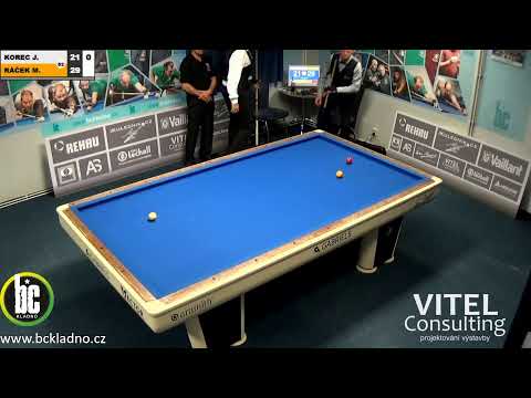 Czech National Championship 3-cushion MT Milan Ráček v Jaroslav Korec
