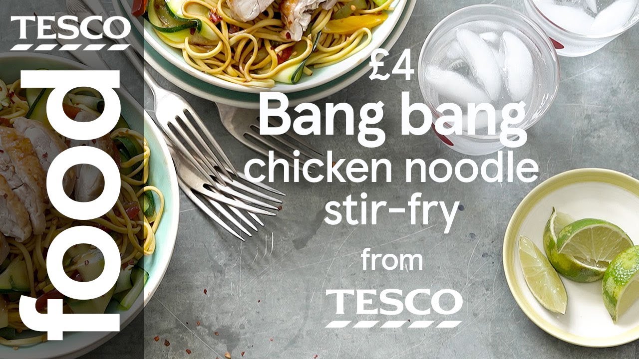 Bang bang chicken noodle stir-fry | Tesco Real Food