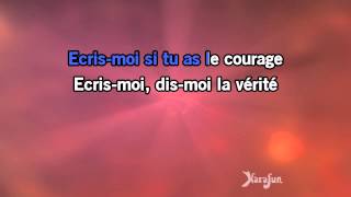Karaoké Ecris-moi - Pierre Bachelet *