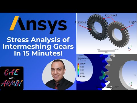⚙️ ANSYS Transient Structural Tutorial | Intermeshing Gears with Contacts, Joints, and Moment Load