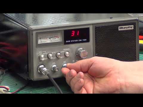 Murphy CBH1500 CB27/81 UK FM CB radio base station - On The Air test