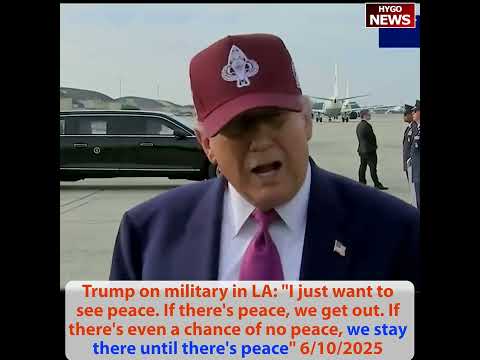 Newsom Pretended to Tear Up: 'Trump Traumatizing Communities -- That's the Entire Point'; Trump Devastating Response: 'In Minneapolis I Waited for Walz 7 Days -- Same Guy Who Ran for VP, Very Dumb, Low IQ Individual Like Many Democrats'; Trump on LA: 'If There's Even a Chance of No Peace, We Stay There Until There's Peace'