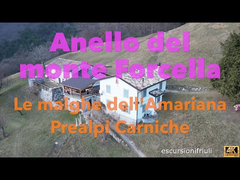 186 Ring of Mount Forcella and the Amariana mountain huts.(4K)