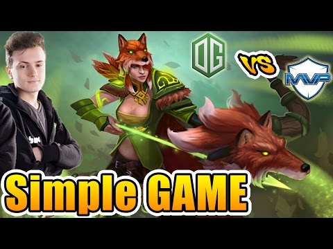 Miracle- Dota 2 [Windranger] OG vs MVP - Simple GAME