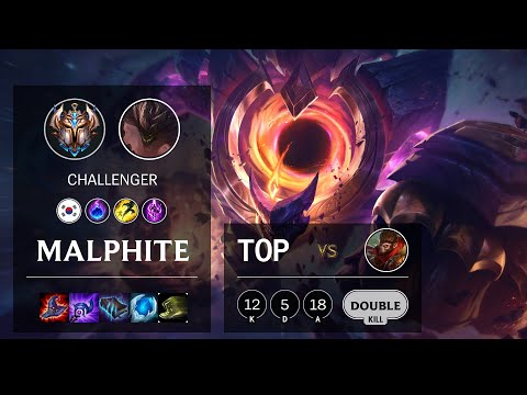 Malphite Top vs Wukong - KR Challenger Patch 10.14
