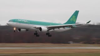 preview picture of video 'VERY RARE! - Aer Lingus Airbus A330-202 - Billund Airport'