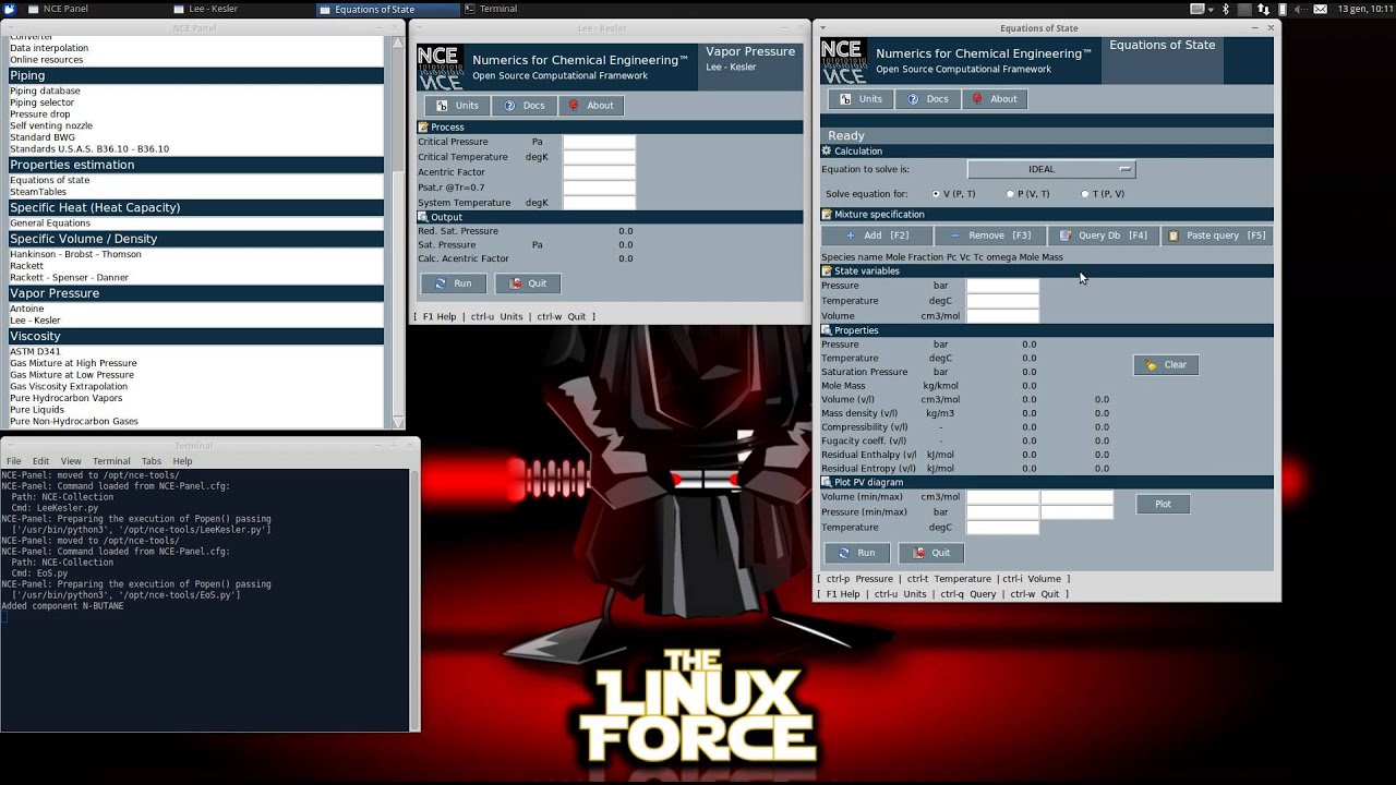 Process Engineering Tools - Vapor pressure with corresponding states