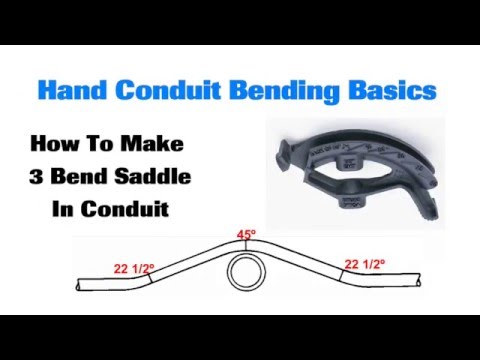 Conduit Bending Basics 3 Bend Saddle