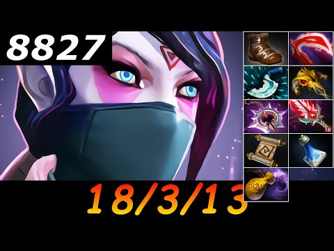 Dota 2 Templar Assassin 8827 MMR 18/3/13 (Kills/Deaths/Assists) Ranked Full Gameplay
