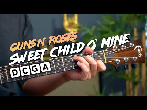 Sweet Child O' Mine - acoustic guitar lesson/ tutorial - Guns N Roses