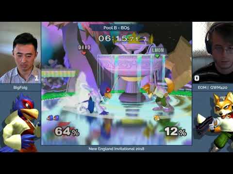 NE Melee Invitational 2018 - BigFoig (Falco) vs. GWM420 (Fox) - SSBM Pool B (2/2)