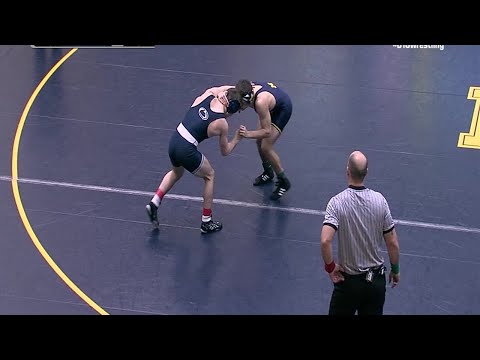 Big Ten Rewind: 2014 Wrestling -133 LBs - Penn State's Jimmy Gulibon vs. Michigan's Rossi Bruno