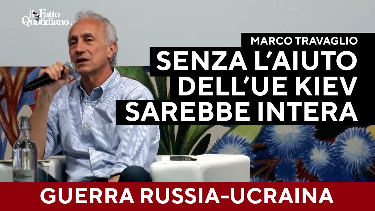 "Senza i nostri aiuti l'Ucraina sarebbe intera": Travaglio contro la retorica mainstream