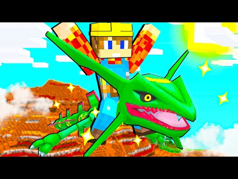 I CAUGHT LEGENDARY RAYQUAZA in Minecraft! - PIXELBLOCK EP11