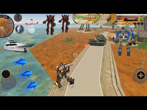 Vegas Crime Simulator (Transformer Fight AutoRobot Car) Tank Robot Machine - Android Gameplay HD
