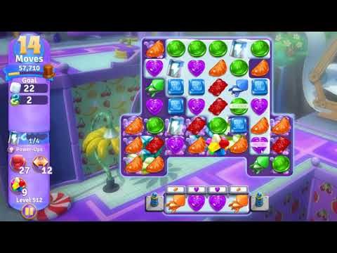 Wonka's World of Candy Level 512 NO BOOSTERS - A S GAMING ✔