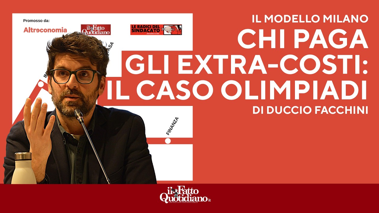 Duccio Facchini: "Chi paga gli extracosti. Il caso Olimpiadi"
