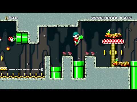 Super Mario Maker Levels: "Underground Garden"