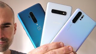 OnePlus 7T Pro vs Samsung S10+ vs Huawei P30 Pro - Side-by-side comparison