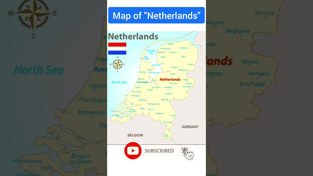 Map of Netherlands || #worldcup #factmystery #shorts