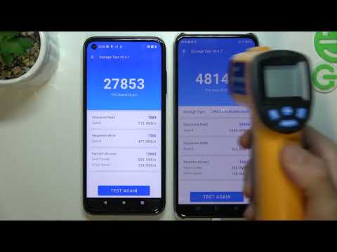 ZTE Axon 30 5G (12GB) vs HTC Desire 22 PRO (8GB) - AnTuTu Storage | Benchmark TEST Score Comparison