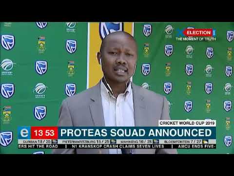 Proteas squad announced