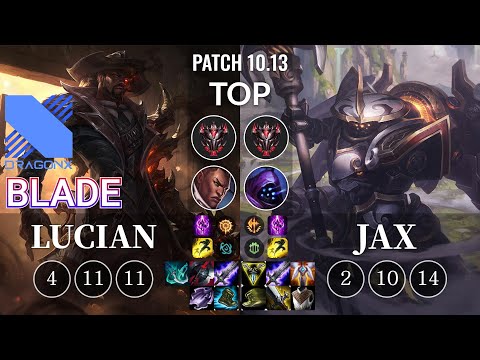DRX Blade Lucian vs Jax Top - KR Patch 10.13