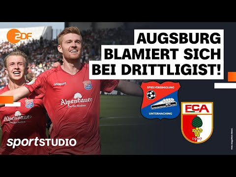SpVgg Unterhaching – FC Augsburg Highlights | DFB-Pokal 2023/24 | sportstudio