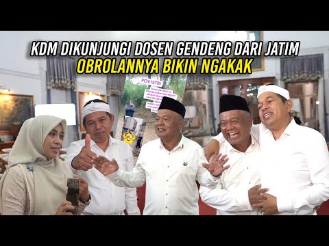 KDM DIKUNJUNGI DOSEN GENDENG DARI JATIM | OBROLANNYA BIKIN NGAKAK