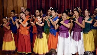 Kishori Yatra girls perform at ISKCON Boston Temple, June 22, 2014