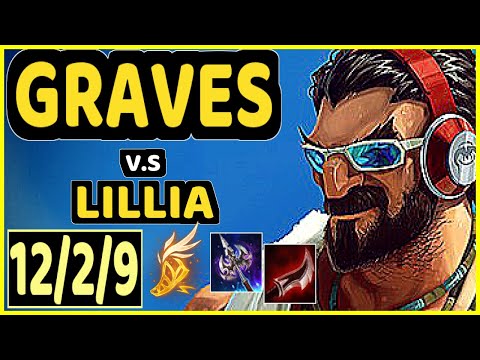 CINKROF (GRAVES) vs LILLIA - 12/2/9 KDA JUNGLE GAMEPLAY - EUW Ranked MASTER