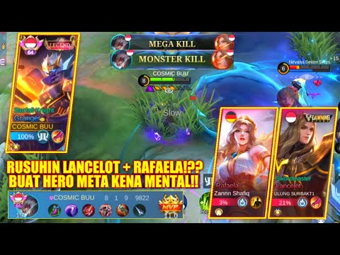 GLOBAL GRANGER VS LANCELOT RAFAELA!!NO FEAR GRANGER!! RUSUHIN HERO META!! SAMPAI MUSUH KENA MENTAL!!