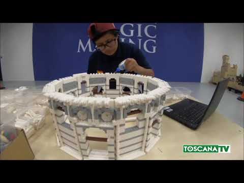 2020-01-30 GARDALAND - LA TORRE DI PISA DI 38 MILA LEGO A GARDALAND