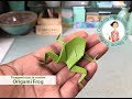 How to fold a traditional origami frog