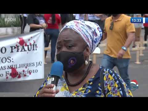 Ato em frente ao TJ-PI pede fim de violência contra mulheres e negros 10 12 2020