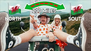Can We Push a TRASH CAN Across An ENTIRE Country? (200 miles!)