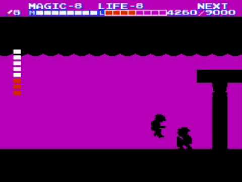 Zelda 2 (NES): Dark Link Fight (No Spells and no Corner trick)