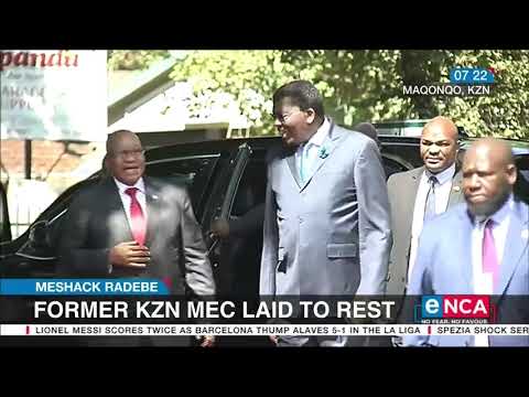 Meshack Radebe Former KZN MEC laid to rest