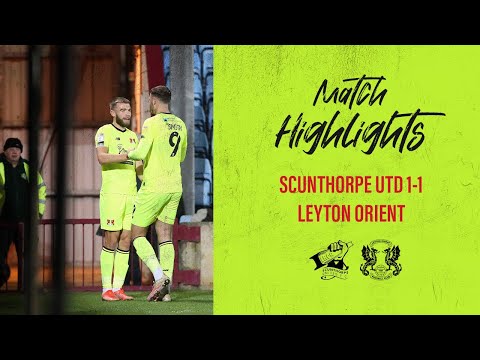 Highlights: Scunthorpe United 1-1 Leyton Orient