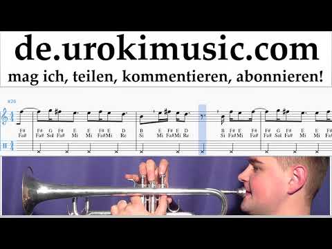 Trompetenunterricht DJ Khaled, Justin Bieber - No Brainer Noten Lernen um-ih995