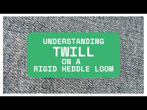 Twill On A Rigid Heddle Loom Plus Iweavit Tutorial