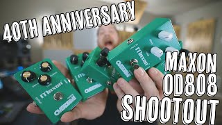 Video thumbnail for 40th Anniversary Maxon OD808 SHOOTOUT! by Riffs, Beards & Gear