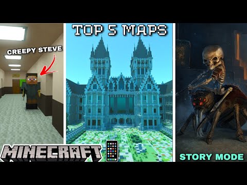 Top 5 Adventure Maps For Minecraft Pocket Edition | Horror Adventure Survival Maps For Mcpe #2