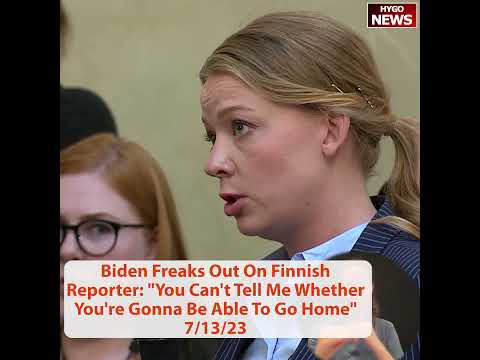 Biden Tangles With Finnish Reporter Over NATO: 'You Can't Tell Me Whether You're Going to Be Able to Go Home Tonight' (July 13, 2023)