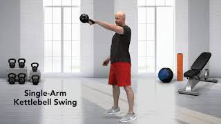 Single-Arm Kettlebell Swing exercise video thumbnail