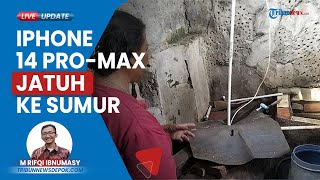 Detik-detik Damkar Masuk Sumur Ambil HP iPhone 14 Pro-max Milik Gadis 21 Tahun di Depok yang Jatuh